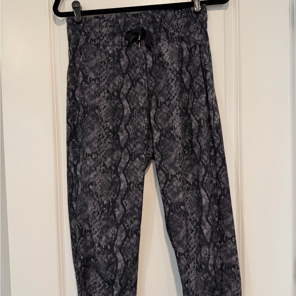 Snakeskin Print Joggers